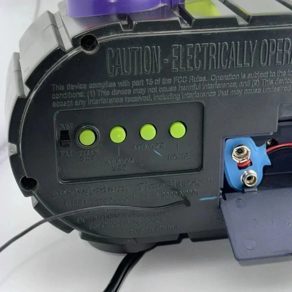 Vintage 1995 Nickelodeon Time Blaster Rise & Slime Alarm Clock AM/FM Radio - Picture 11 of 12